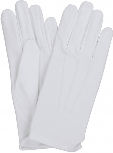 Stoffhandschuhe weiss, schwere Qualitt (z.B. fr Edelnarren, Zunftrte)