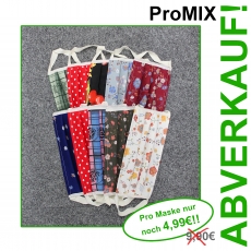 ProMIX 10er Pack, BUNTE MISCHUNG im 10er Pack sortiert - Mund-Nasen-Masken