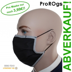 ProROg / 10er Pack, Baumwoll-Variante mit Gummiband - Mund-Nasen-Masken