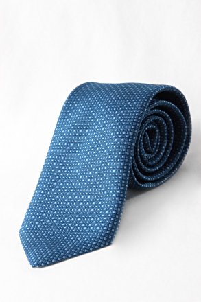 Hochwertige Jacquard-Krawatte aus Microfaser, blau