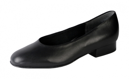 Damenschuhe 55890 klassisch 20 mm Absatz, schwarz