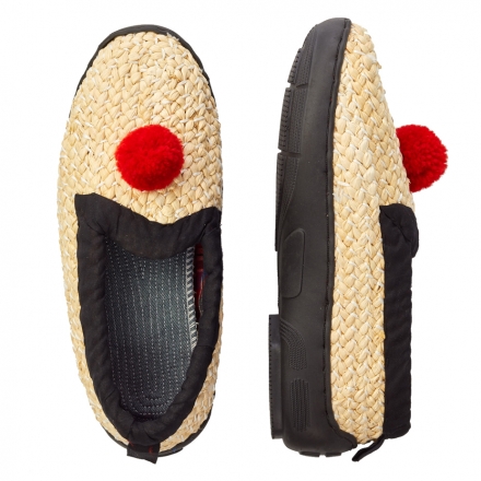 Strohschuh Maisstroh hell, SCHWARZ