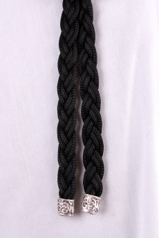 Gespinstkordel mit Silber-Schieber