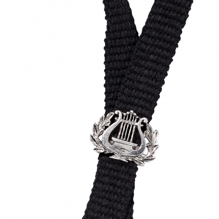 Webband schwarz mit Silber-Schieber