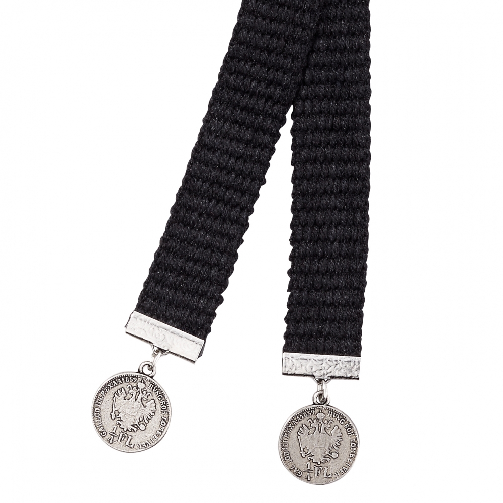 Webband schwarz mit Silber-Schieber