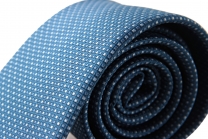 Hochwertige Jacquard-Krawatte aus Microfaser, blau