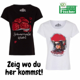 Black-Forest T-Shirt fr Damen in schwarz oder wei